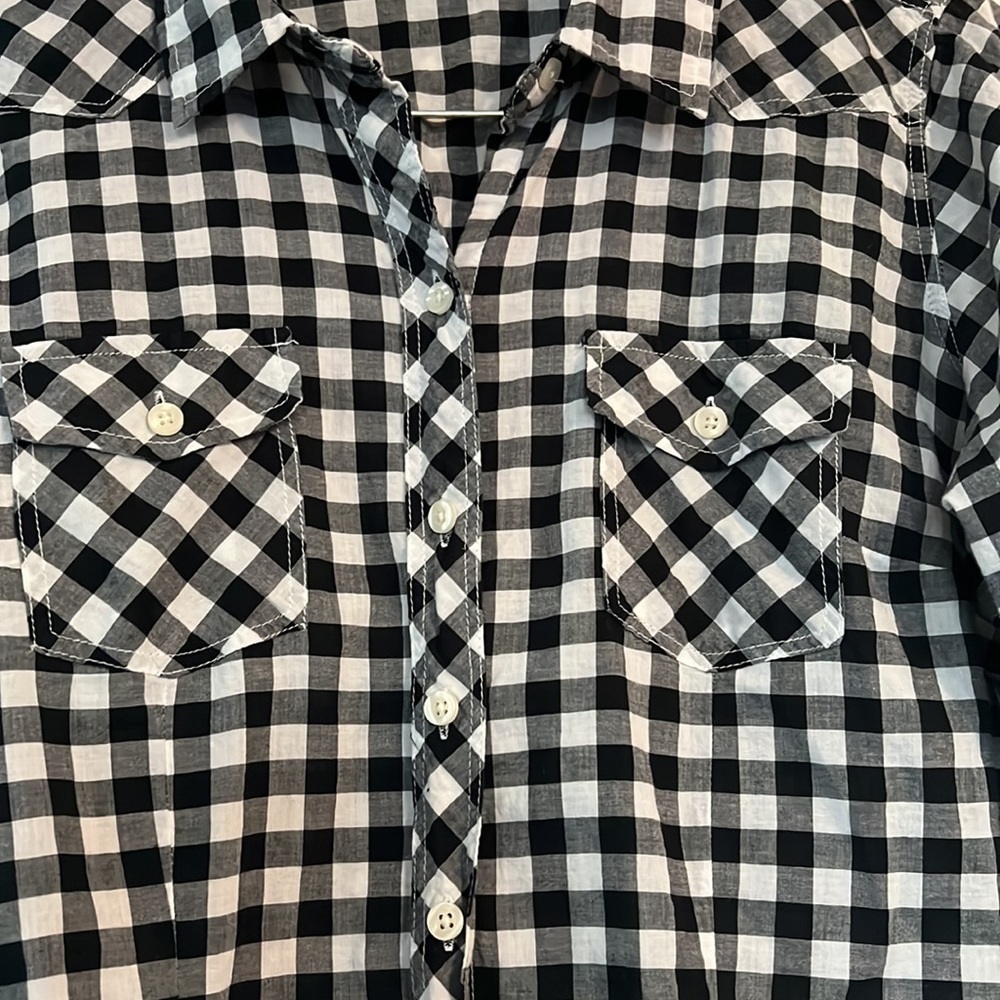 Torrid Gingham Button Down Blouse - image 6